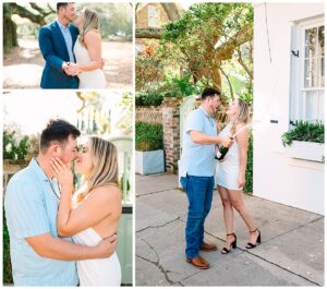 woman in white dress gets proposal of her dreams at the North Carolina Coast